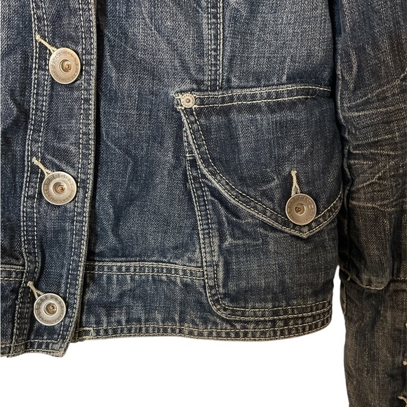 Vintage Y2K Parasuco Medium Wash Denim Jean Jacket Medium - Picture 4 of 8